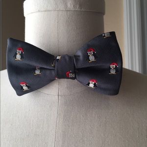 Christmas penguin bow tie